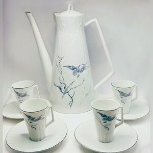 Mottahedeh Vista Alegre coffee, tea or chocolate set fine china
